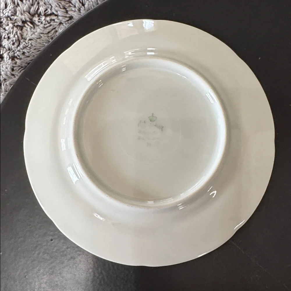 Winterling Germany Autumn Leaves Set of 4 Dessert Salad Plates Gold Trim Rim